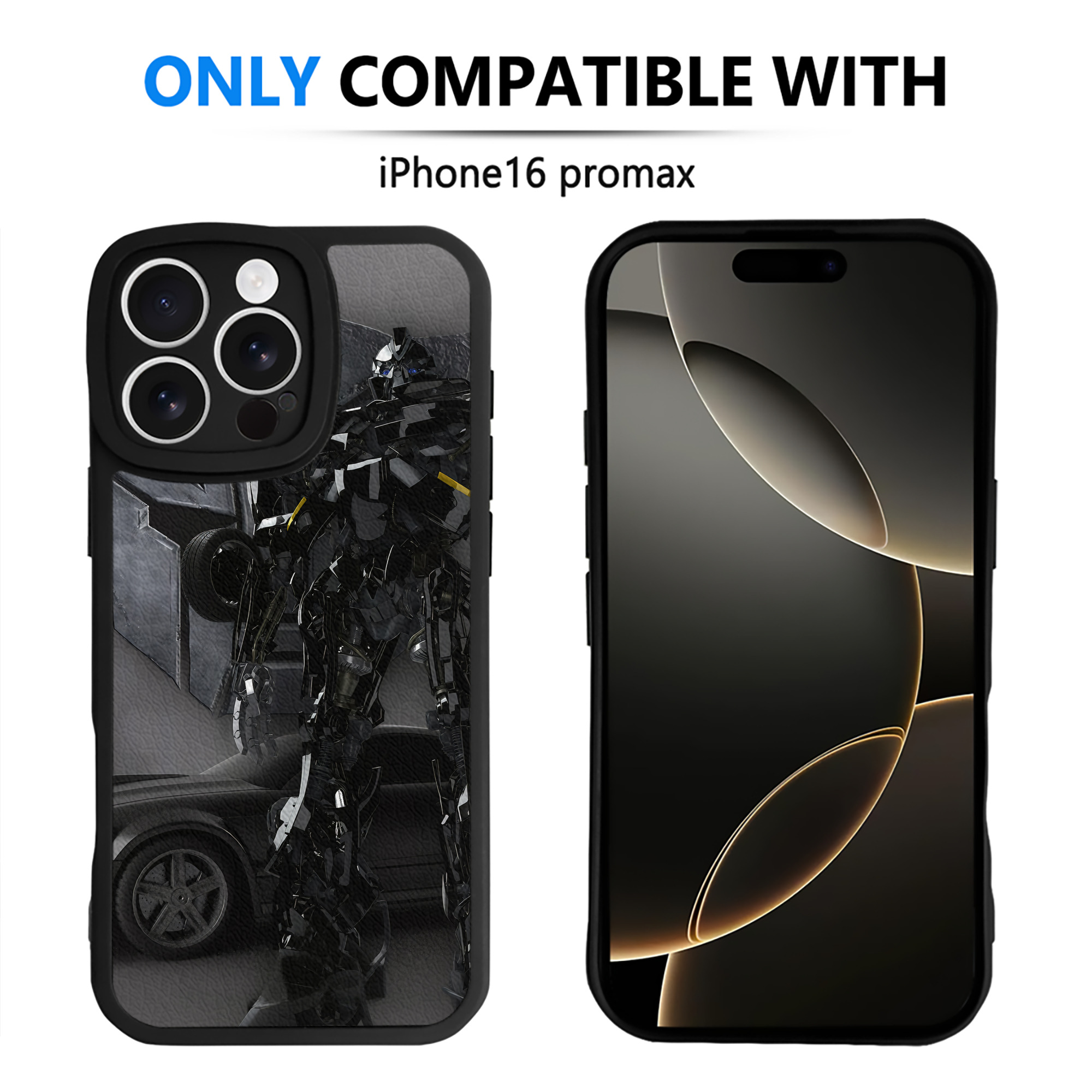 （画像用） Transformers トランスフォーマー 【iPhone 16シリーズ対応】シリコンスマホケース（レザー調） 材質：シリコン